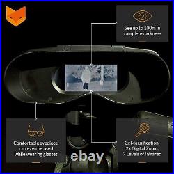 100V Handheld Digital Night Vision Goggles 3X Magnification Wildlife Watching