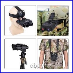 1080P 3D NV8000 Night Vision Binoculars Goggles Head Mount Infrared Night Vision