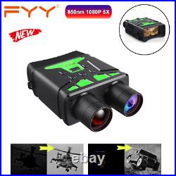 1080P Night Vision Goggles R6 850nm Infrared HD 5X Digital Zoom Hunting Scope