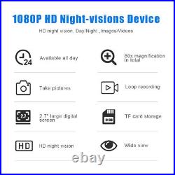 10x Night Vision Goggles Infrared Binoculars Digital Head Mount Telescope 1080P