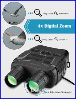 2.3 720P Night Vision Goggles Binoculars Infrared 300 Yards 4x Digital zoom