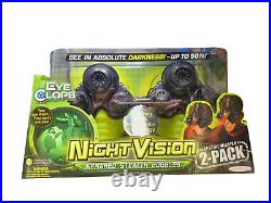 2008 Jakks Pacific Eyeclops Night Vision Infrared Stealth Goggles 2 Pack NEW