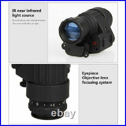 200M Infrared Waterproof 2X Monocular Helmet Night Vision Goggles Day & Night