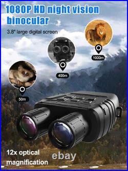 3.8 Screen 1080P HD Day/Night Vision Binoculars Outdoor 850nm Infrared Goggles