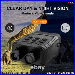3 LCD 10X digital zooM 1080P Night Vision Binoculars Goggles+32GB Rechargeable