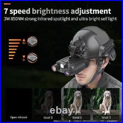 36MP Digital Night Vision Goggles Binoculars 4K HD Telescope Helmet for Hunting