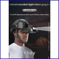 36MP Digital Night Vision Goggles Binoculars 4K HD Telescope Helmet for Hunting