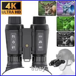 3D 1080P 4K IR Night Vision Binoculars Infrared Head Mounted Goggles NV8300