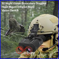 3D 1080P 4K Night Vision Binoculars Infrared Head Mounted Goggles NV8000 US