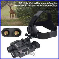 3D 1080P 4K Night Vision Binoculars Infrared Head Mounted Goggles NV8000 US