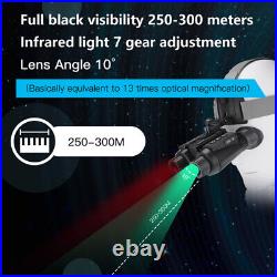 3D 1080P 4K Night Vision Binoculars Laser Infrared Head Mounted Goggles NV8300