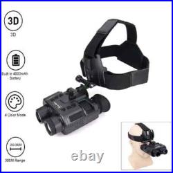 3D 1080P Night Vision Binoculars Goggles Head Mount Infrared Night Vision NV8000