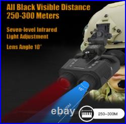 3D 1080P Night Vision Binoculars Goggles Head Mount Infrared Night Vision NV8000
