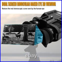 3D 1080P Night Vision Binoculars Goggles Head Mount Infrared Night Vision NV8000