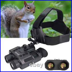 3D 1080P Night Vision Binoculars Goggles Head Mount Infrared Night Vision NV8000