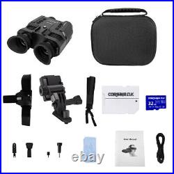 3D 1080P Night Vision Binoculars Goggles Head Mount Infrared Telescope NV8000 US