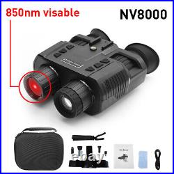 3D/8X Night Vision Goggles Infrared Hunting Digital Head Mount Binoculars USA