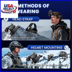 3D Night Vision Goggles with 8X Zoom and Infrared Lighting