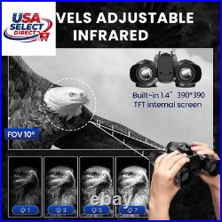 3D Night Vision Goggles with 8X Zoom and Infrared Lighting