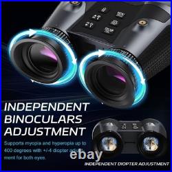 3D VR Night Vision Goggles, 4K Rechargeable Head Mounted Binoculars, Built-in 6X 3D VR Night Vision Goggles, 4K Rechargeable Head Mounted Binoculars, Built-in 6X