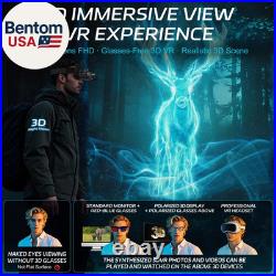 3D VR Night Vision Goggles Rechargeable Head Mounted Binoculars, Built-In Gian