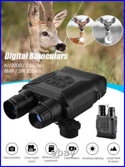 4 LCD Digital Binoculars Night Vision Goggles 2x Zoom Video Photo Recorder New