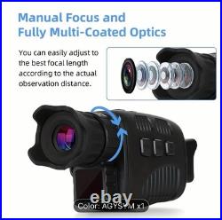 4 X Digital Zoom Digital Night Vision Monocular Goggles for Hunting Surveillance