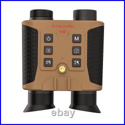 4K 3D Head Mounted Night Vision Goggles Rechargeable Hands Free IR NV Binoculars