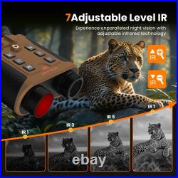 4K 3D Head Mounted Night Vision Goggles Rechargeable Hands Free IR NV Binoculars 4K 3D Head Mounted Night Vision Goggles Rechargeable Hands Free IR NV Binoculars