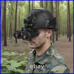 4K 3D VR Night Vision Goggles Binoculars 6X Zoom Digital IR Head Mounted Sight