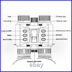 4K 8x Zoom Infrared Night Vision Binoculars Goggles 1.4-In HD Screen Z9158