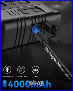 4K Day/Night Vision Goggles App Night Vision Binoculars Up to 2642 FT Vie