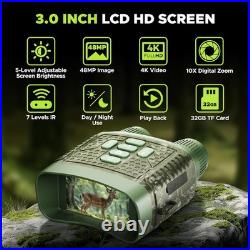 4K Digital Night Vision Goggles 10X Zoom, 48MP Clarity 4K Digital Night Vision Goggles 10X Zoom, 48MP Clarity