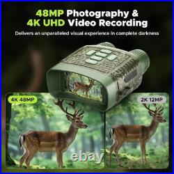 4K Digital Night Vision Goggles 10X Zoom, 48MP Clarity