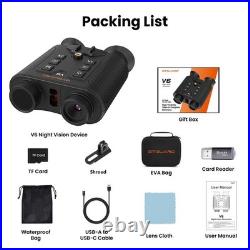 4K Digital Night Vision Goggles Hands Free Infrared Binoculars Hunting withLRF New