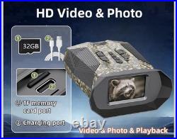 4K Full Color Night Vision Goggles 112MP Infrared Digital Binoculars