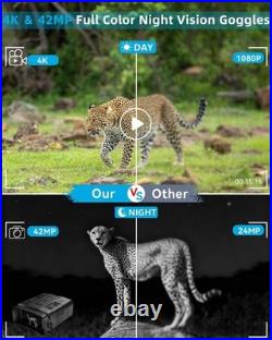 4K HD Night Vision Goggles, 3 LCD, and 4000mAh Battery for Night Adventures