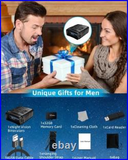 4K HD Night Vision Goggles, 3 LCD, and 4000mAh Battery for Night Adventures