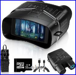 4K HD Night Vision Hunting Binoculars 3'' Display 32GB Memory Rechargeable