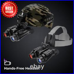 4K Head Mount Night Vision Goggles Binocular 8X Zoom IR Focus Hunting US 4K Head Mount Night Vision Goggles Binocular 8X Zoom IR Focus Hunting US
