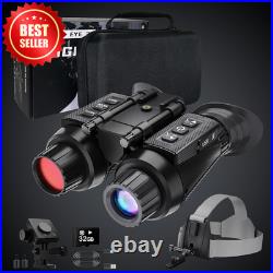 4K Head Mount Night Vision Goggles Binocular 8X Zoom IR Focus Hunting US 4K Head Mount Night Vision Goggles Binocular 8X Zoom IR Focus Hunting US