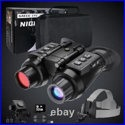 4K Head-Mounted Night Vision Goggles & Binoculars Infrared NVG w 4 Color Visio