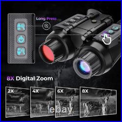 4K Head-Mounted Night Vision Goggles & Binoculars Infrared NVG with 4 Color Vi 4K Head-Mounted Night Vision Goggles & Binoculars Infrared NVG with 4 Color Vi