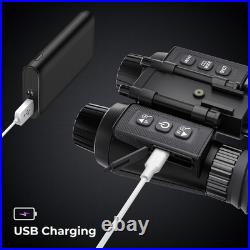 4K Head-Mounted Night Vision Goggles & Binoculars for Adults Infrared NVG w