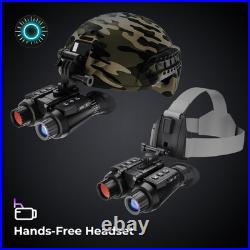 4K Head-Mounted Night Vision Goggles & Binoculars for Adults Infrared NVG with
