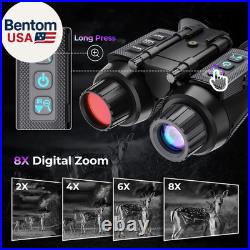 4K Head-Mounted Night Vision Goggles & Binoculars for Adults Infrared NVG with