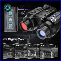4K Head-Mounted Night Vision Goggles & Binoculars for Adults Infrared NVG with