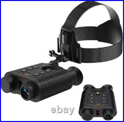 4K Helmet Goggles Infrared Night Vision Binoculars IR Hunting Photography Record