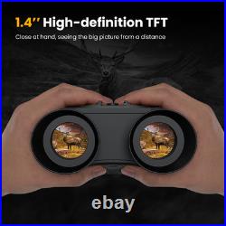 4K Helmet Goggles Infrared Night Vision Binoculars IR Hunting Photography Record