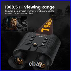 4K Helmet Goggles Infrared Night Vision Binoculars IR Hunting Photography Record